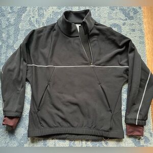 Sweaty Betty Black Insulate Thermal Run Pullover, size XS